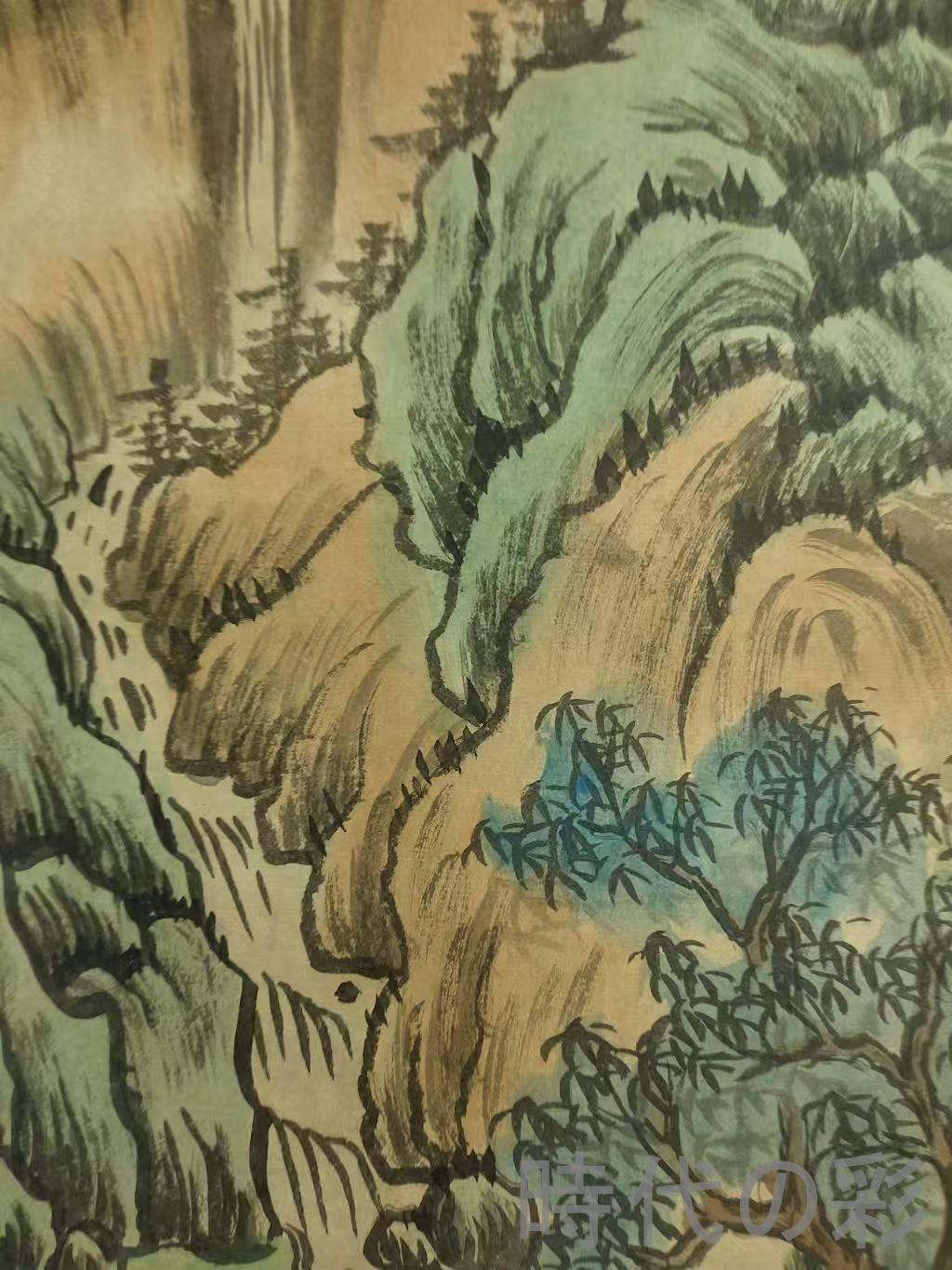 中国古美術.唐寅款.山水画.宣紙画.三尺手描き.肉筆.掛け軸.絵画.書道.水墨画 中国古美術.明時代.唐寅款.山水図.宣紙画.三尺手描き.肉筆.掛け軸.絵画