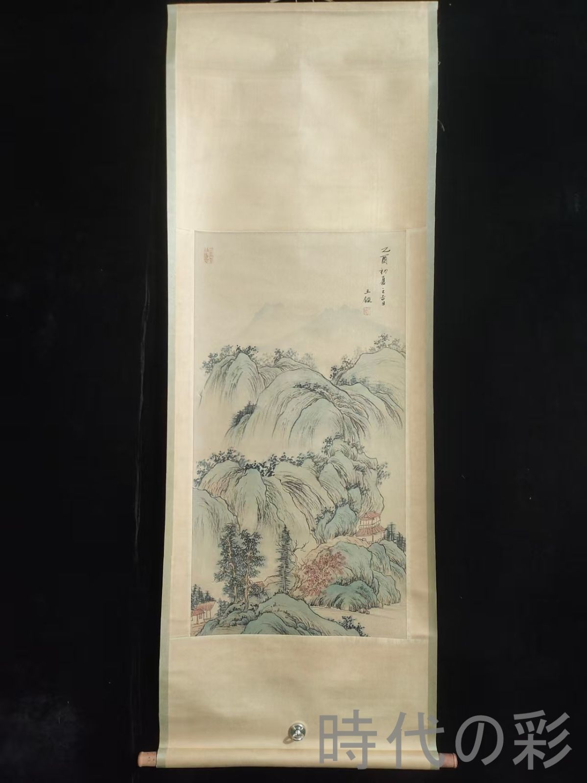 中国古美術・旧藏・明末風・周之冕款・花鳥画・絹本中堂掛軸・純手描き・書画・骨董品 中国古美術・旧藏・明末風・周之冕款・花鳥画・絹本中堂掛軸・純手描き