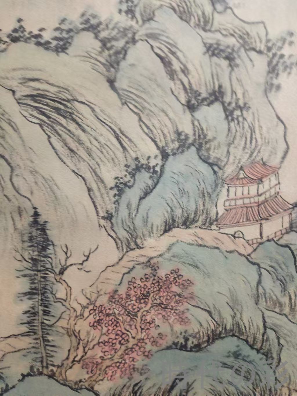 中国古美術.明時代.王監款.花鳥図.宣紙画.三尺手描き.肉筆.掛け軸.絵画