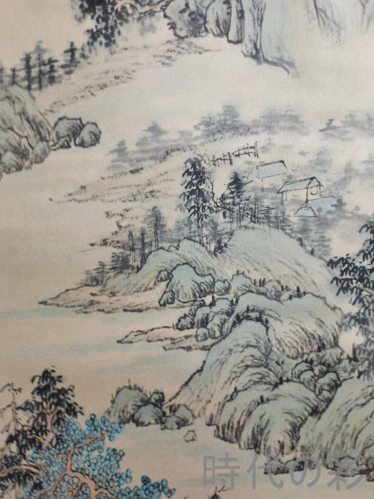 唐寅 花鳥図 掛け軸 四尺 手描き 中国美術 絵画 書画 花鳥 インテリア