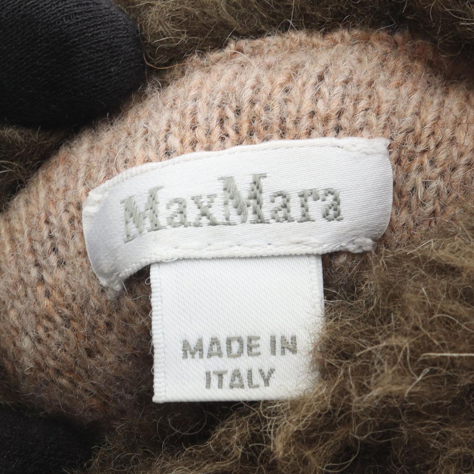 マックスマーラ MAX MARA 手袋 テディベア グレーグリーン ウール