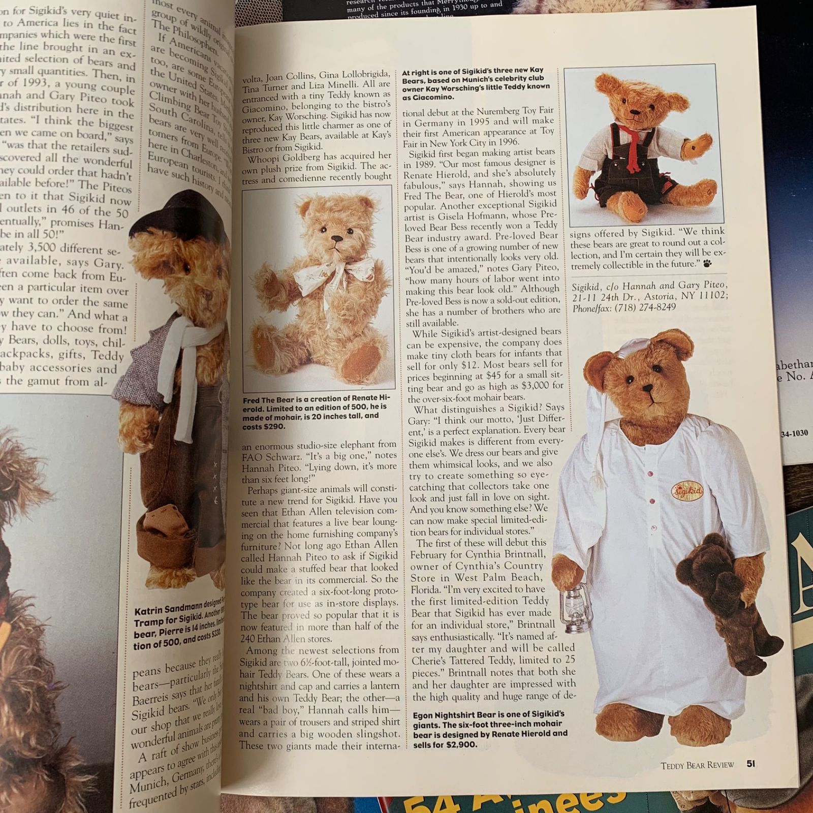 ヴィンテージ 洋書 テディベア 雑誌 4冊セット 広告 イラスト満載