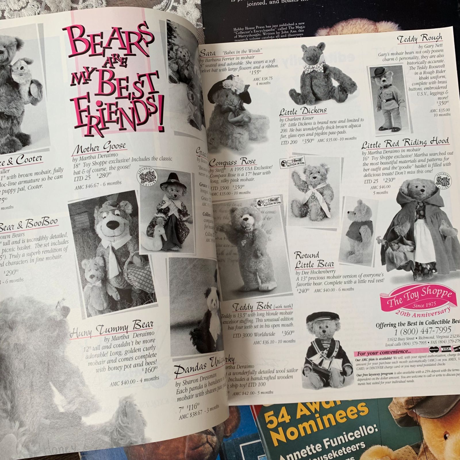 ヴィンテージ 洋書 テディベア 雑誌 4冊セット 広告 イラスト満載