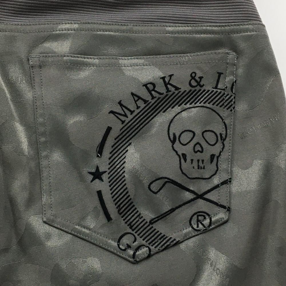 マークアンドロナ パンツ グレー カモフラ柄地模様 迷彩 スカル