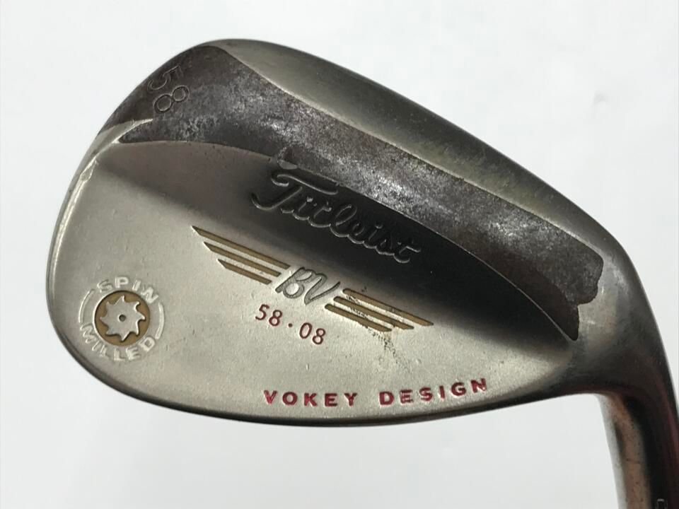 タイトリスト ボーケイ スピンミルド C-C ﾌﾞﾗｯｸﾆｯｹﾙ US 58度 NSプロ