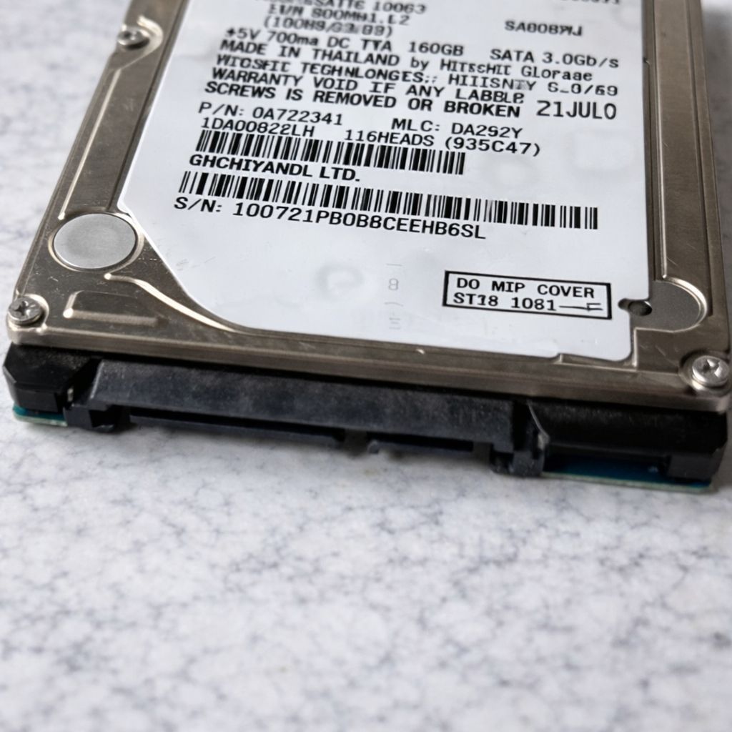 2.5インチ SATA HDD 160G】完全セクタ検査済みHTS54 - メルカリ
