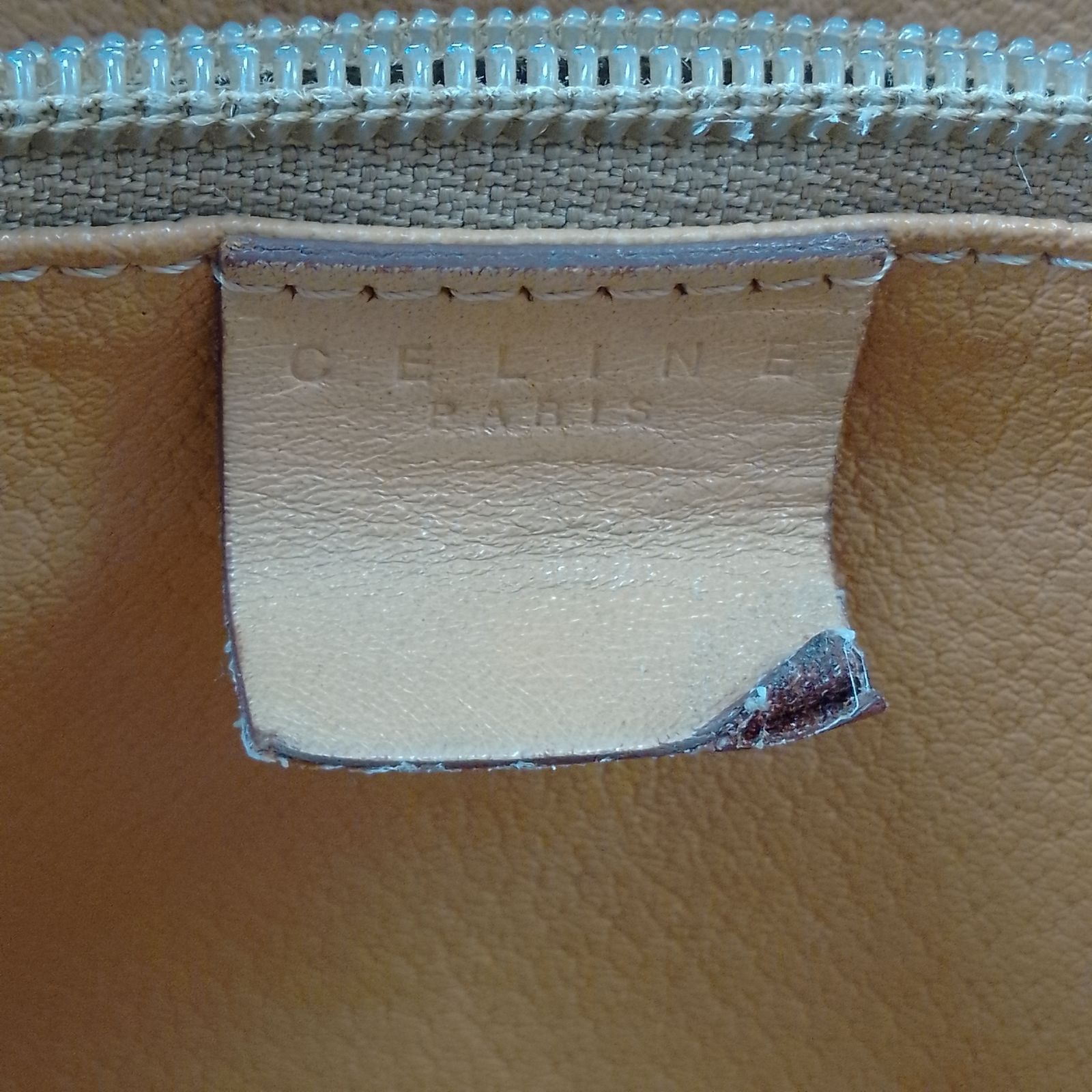 APZ05 セリーヌ マカダム バケツ型 ハンドバッグ ゴールド金具