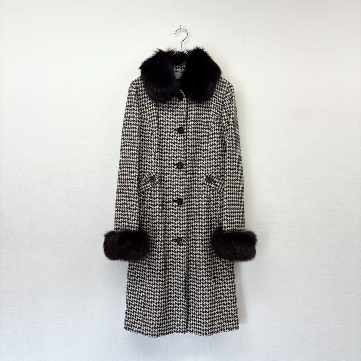 大きいサイズ 良品 BURBERRY LONDON バーバリー ロンドン 千鳥格子柄