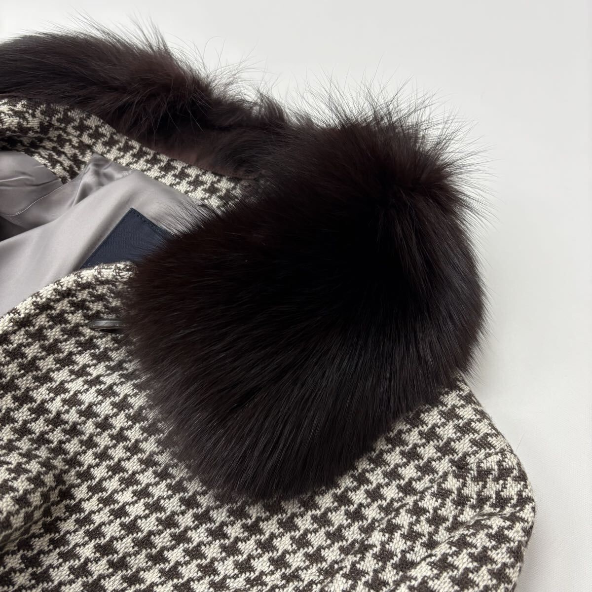 大きいサイズ 良品 BURBERRY LONDON バーバリー ロンドン 千鳥格子柄