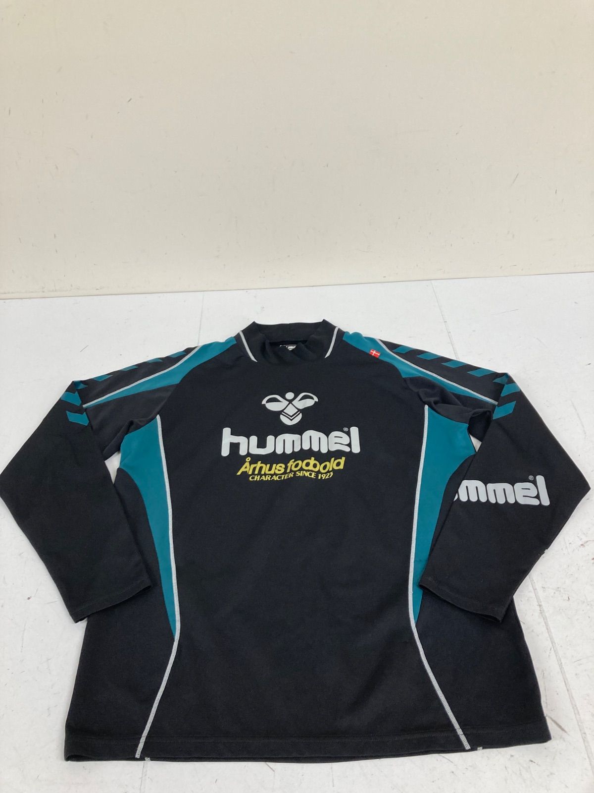 ビンテージhummelヒュンメルKNUVERS海外古着長袖サッカーシャツ XXL