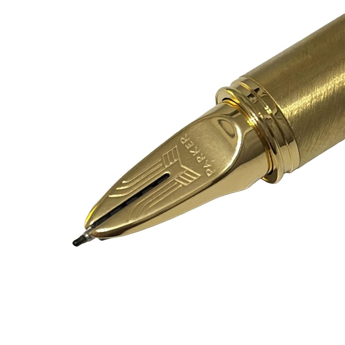 PARKER(パーカー) 万年筆美品 - シルバー×ゴールド インクあり(黒