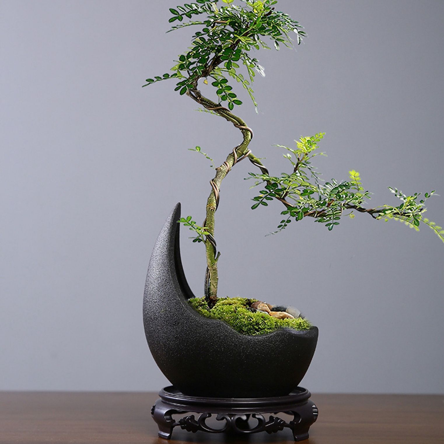 インテリアグッズ 三日月 フラワーベース 花瓶 花器 フラワー