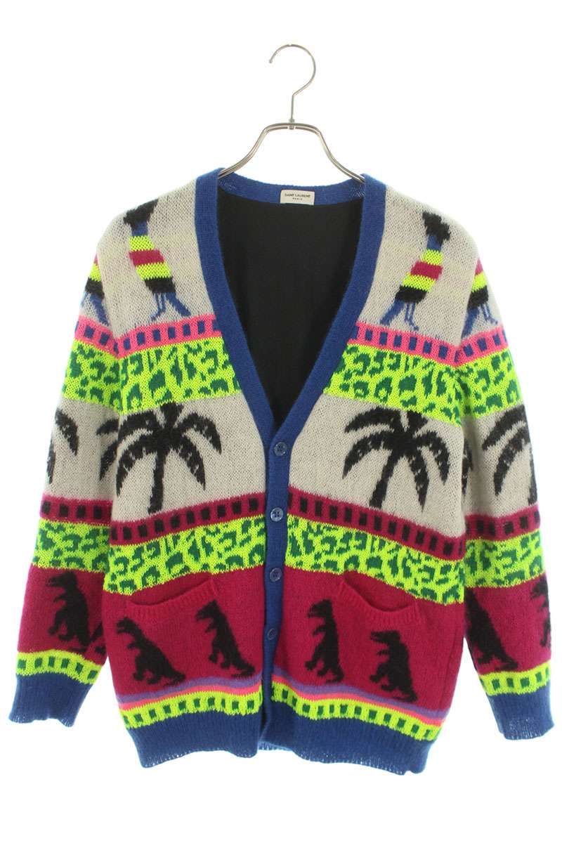 サンローランパリ 16SS 408949 Y1XI2 ジャガードモヘアニット