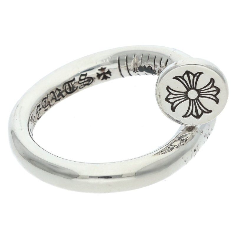 クロムハーツ NAIL FLAT/ネイルフラット シルバーリング メンズ 7号