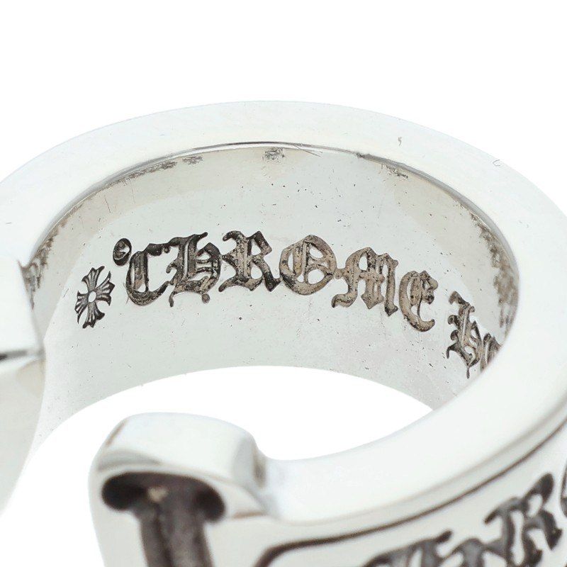 クロムハーツ LG SCROLL LABEL/ラージスクロールラベル シルバーリング