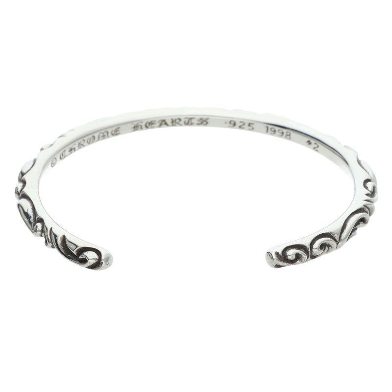 クロムハーツ BANGLE SCROLL/スクロールバンド シルバーブレスレット