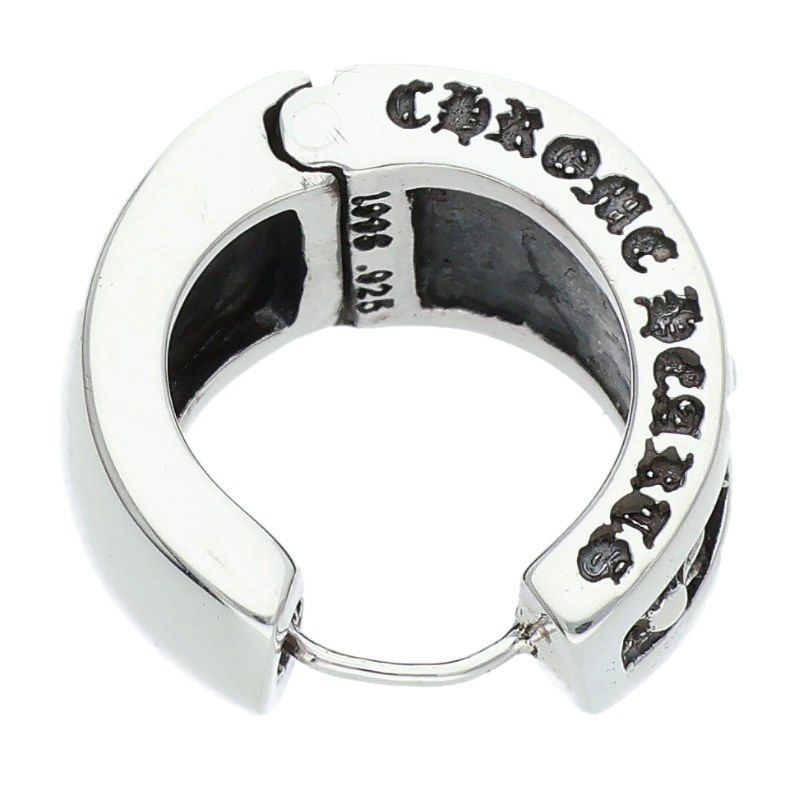 クロムハーツ NARROW V-CHX L/ナローV CHX シルバーピアス メンズ