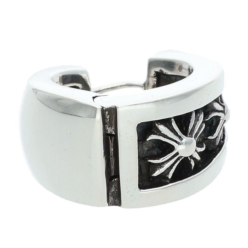 クロムハーツ NARROW V-CHX L/ナローV CHX シルバーピアス メンズ