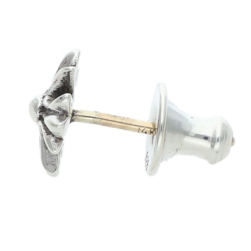 クロムハーツ No2 CH CRS/CHクロススタッド シルバーピアス メンズ