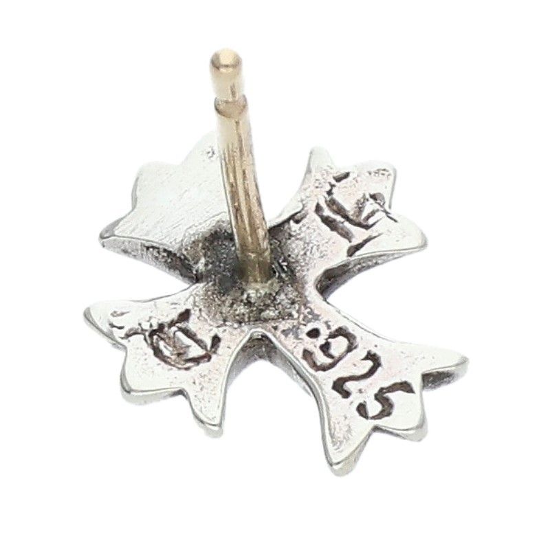 クロムハーツ No2 CH CRS/CHクロススタッド シルバーピアス メンズ