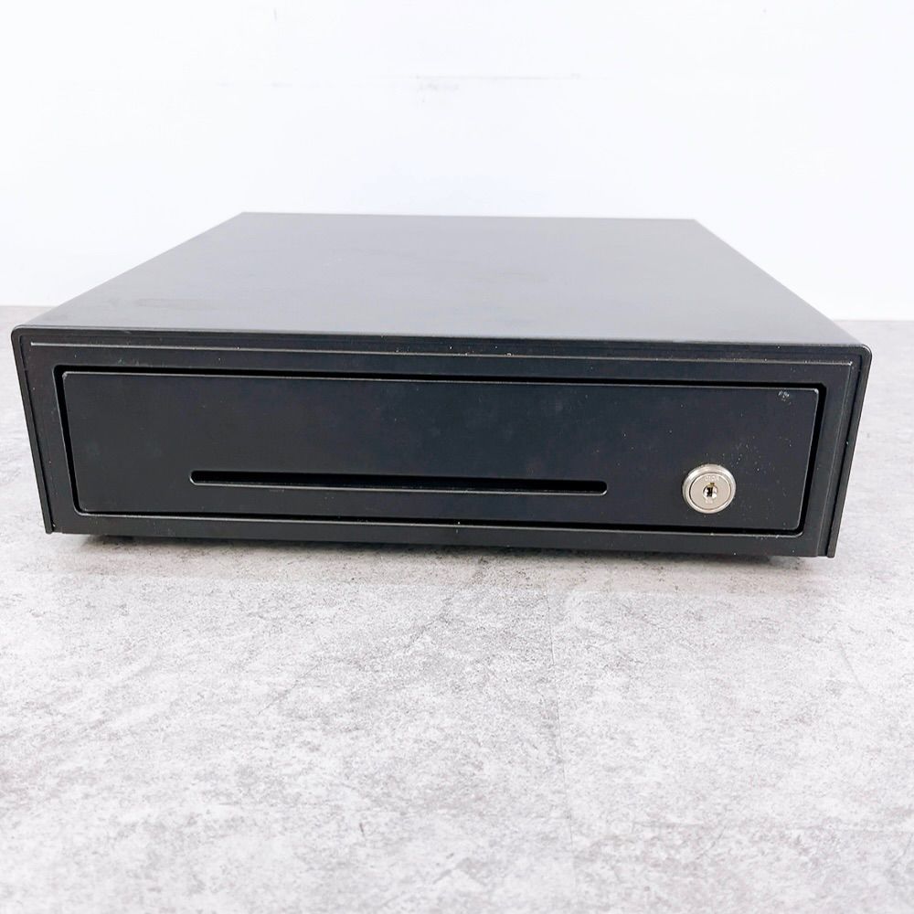 H-577 BUSICOM キャッシュドロア BC-DW330HP ブラック 動作品 鍵付き