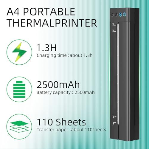  タトゥー転写ステンシルプリンター 113 E コードレスサーマルタトゥーマシン充電式 USB Bluetooth サーマルプリンターコピー機 10 個の転写用紙付き スマートフォン PC と互換性があります d 4677 91 その他 キッチン 食器