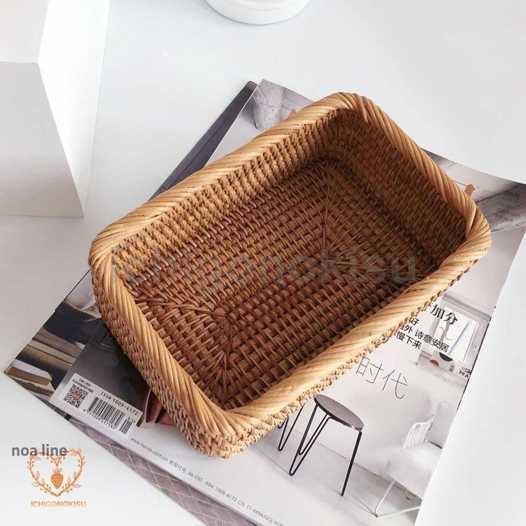 新品?未使用】 籐かご ラタン おしゃれ ランドリーバスケット ベトナム