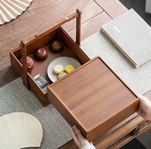 茶箱 レトロ アルミケース 茶箱 大型 木箱 木製 収納箱 稲葉園 昭和