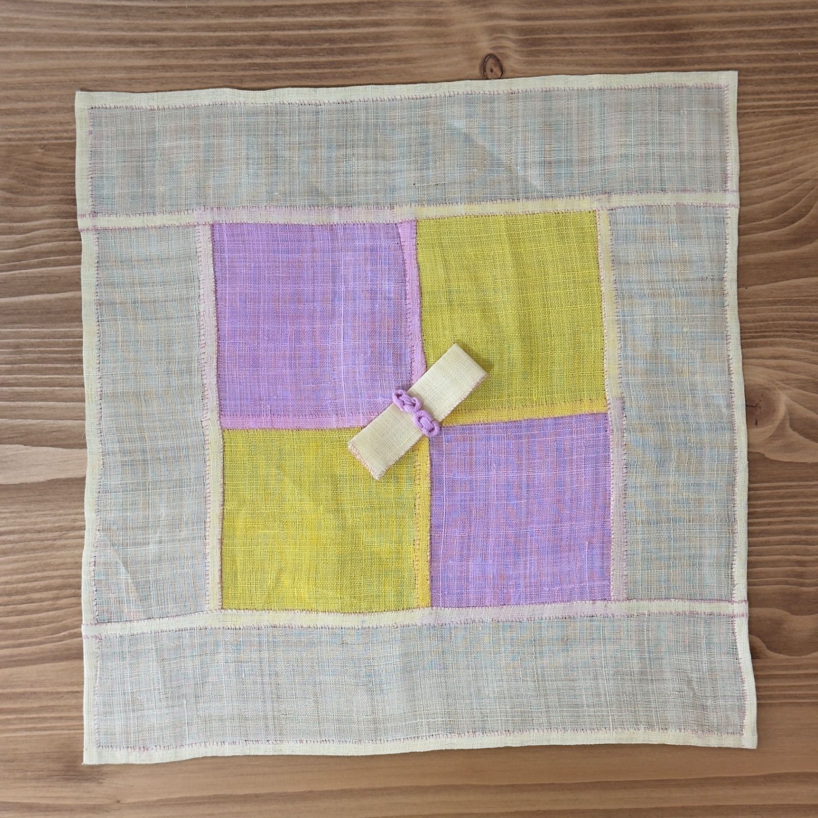 手縫い】韓国モシ サンポ 29cm角 覆い布 苧麻 ポジャギ 茶道具 - メルカリ