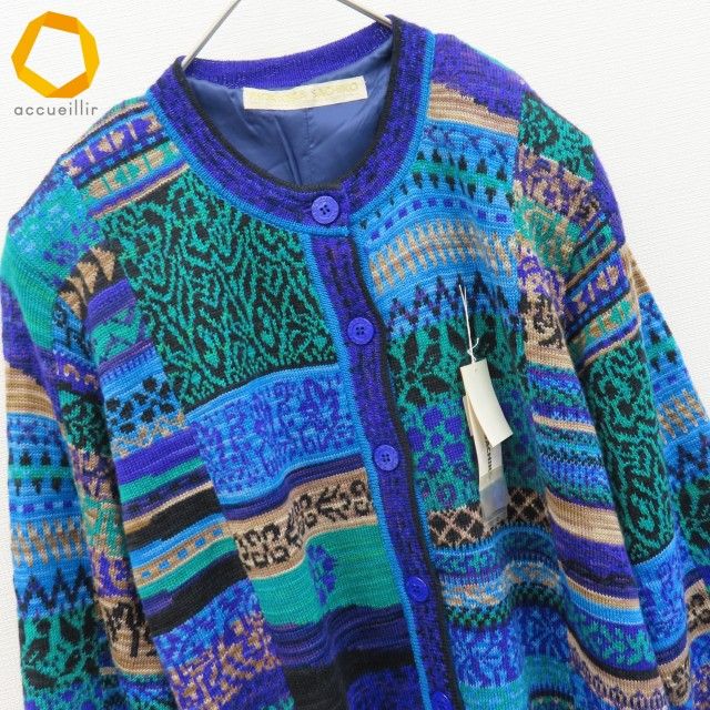 モリオカサチコ MORIOKA SACHIKO ヴィンテージ カーディガン ニット