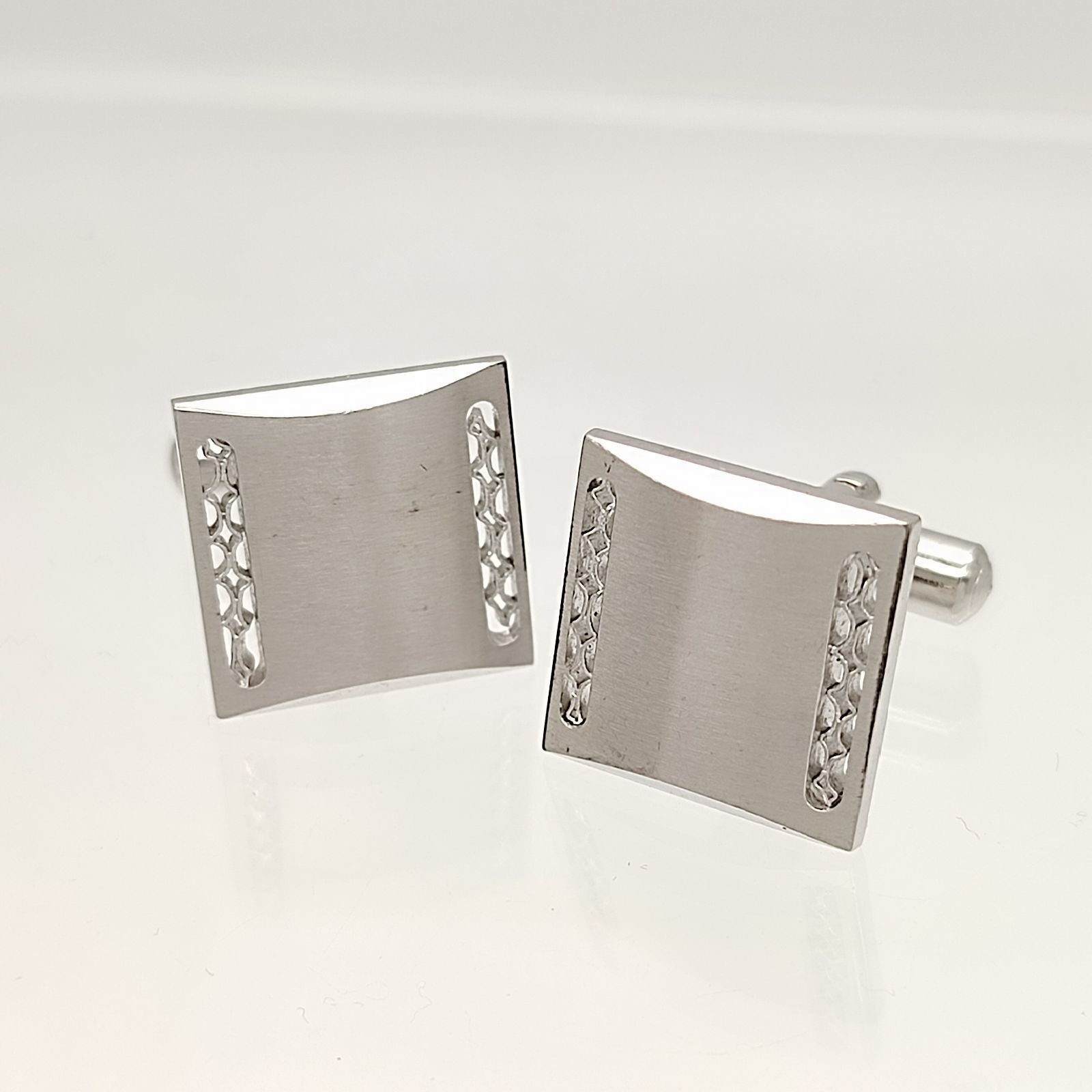美品】スクエアカフリンクス カフス SILVER シルバー850 11.8g - メルカリ