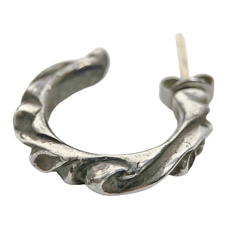<確実正規品❗️>HOOP SCROOL 1/スクロールフープ Chrome Hearts クロムハーツ HOOP SCROOL 1 スクロール フープピアス