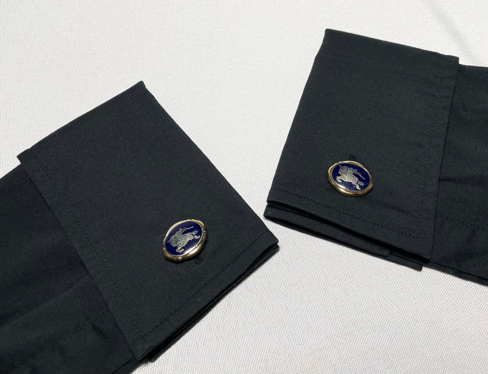 バーバリー　馬上の騎士　SILVER925K14GF　カフス　C1968 バーバリー 馬上の騎士 SILVER925K14GF カフス C1968