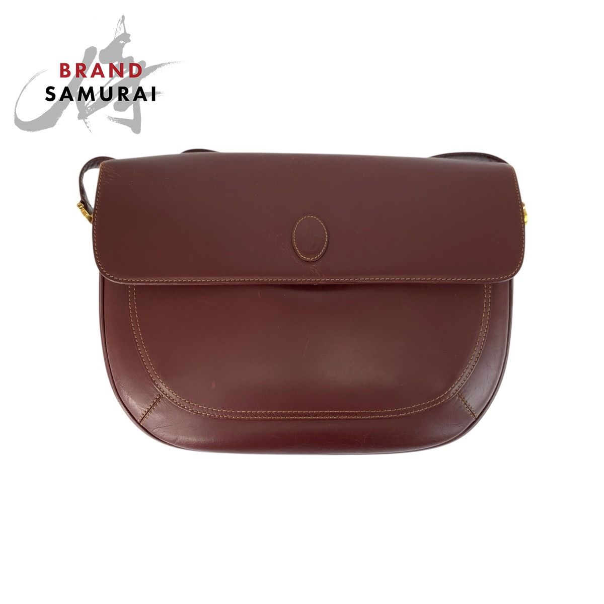 CARTIER カルティエ マストライン ボルドー ゴールド金具 レザー