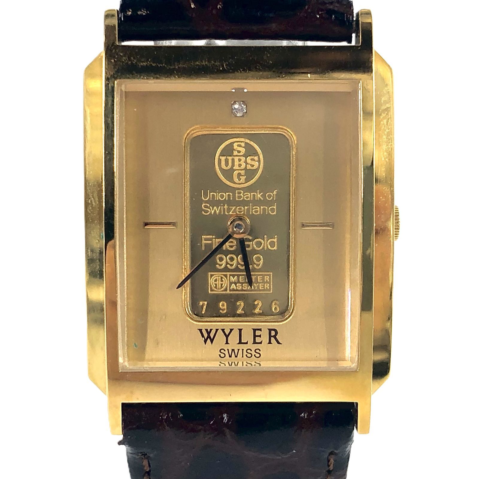 Wyler ワイラー 1153.380 インゴッド コインウォッチ SS×YG/QZ 