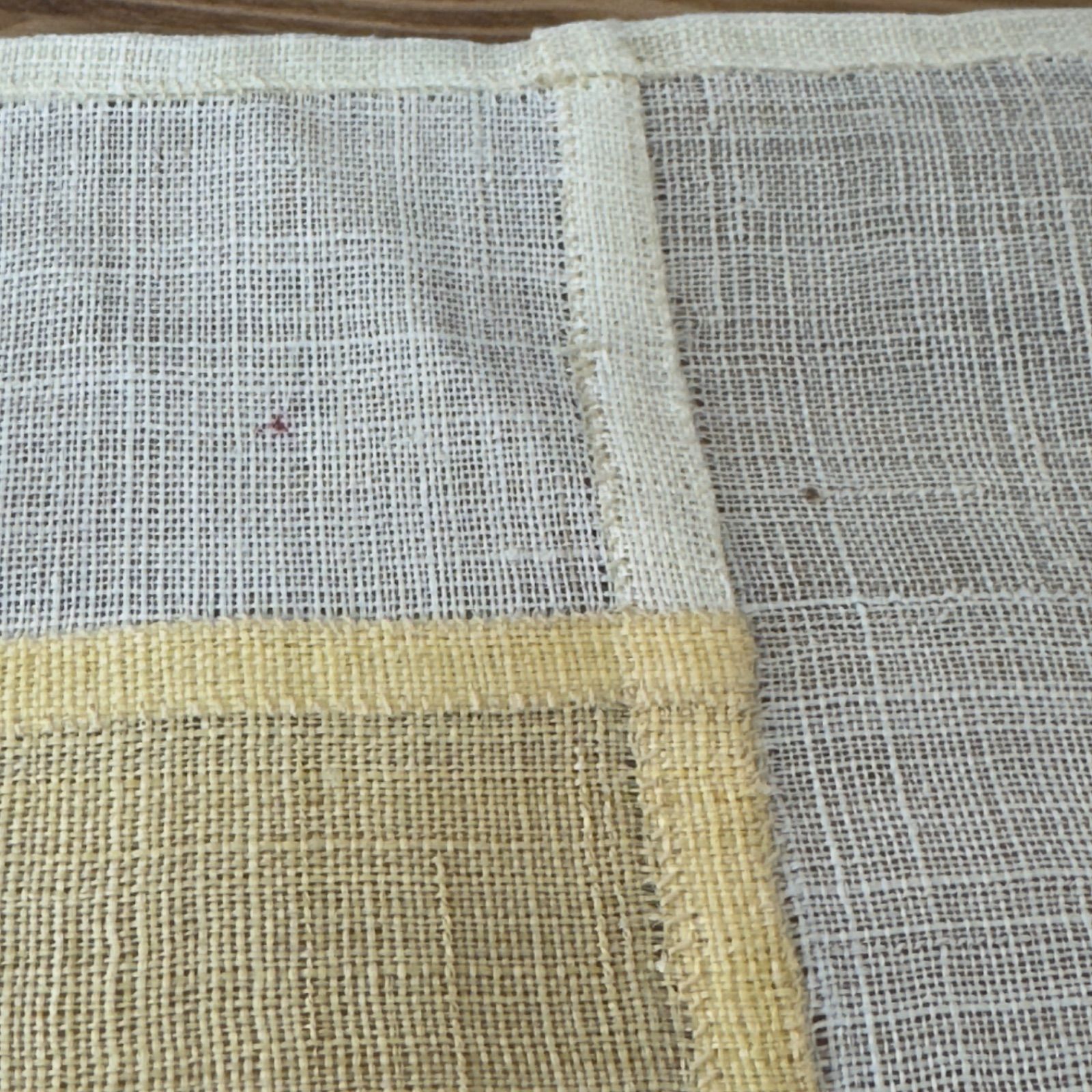 手縫い】韓国モシ サンポ 29cm角 覆い布 苧麻 ポジャギ 茶道具 色淡め