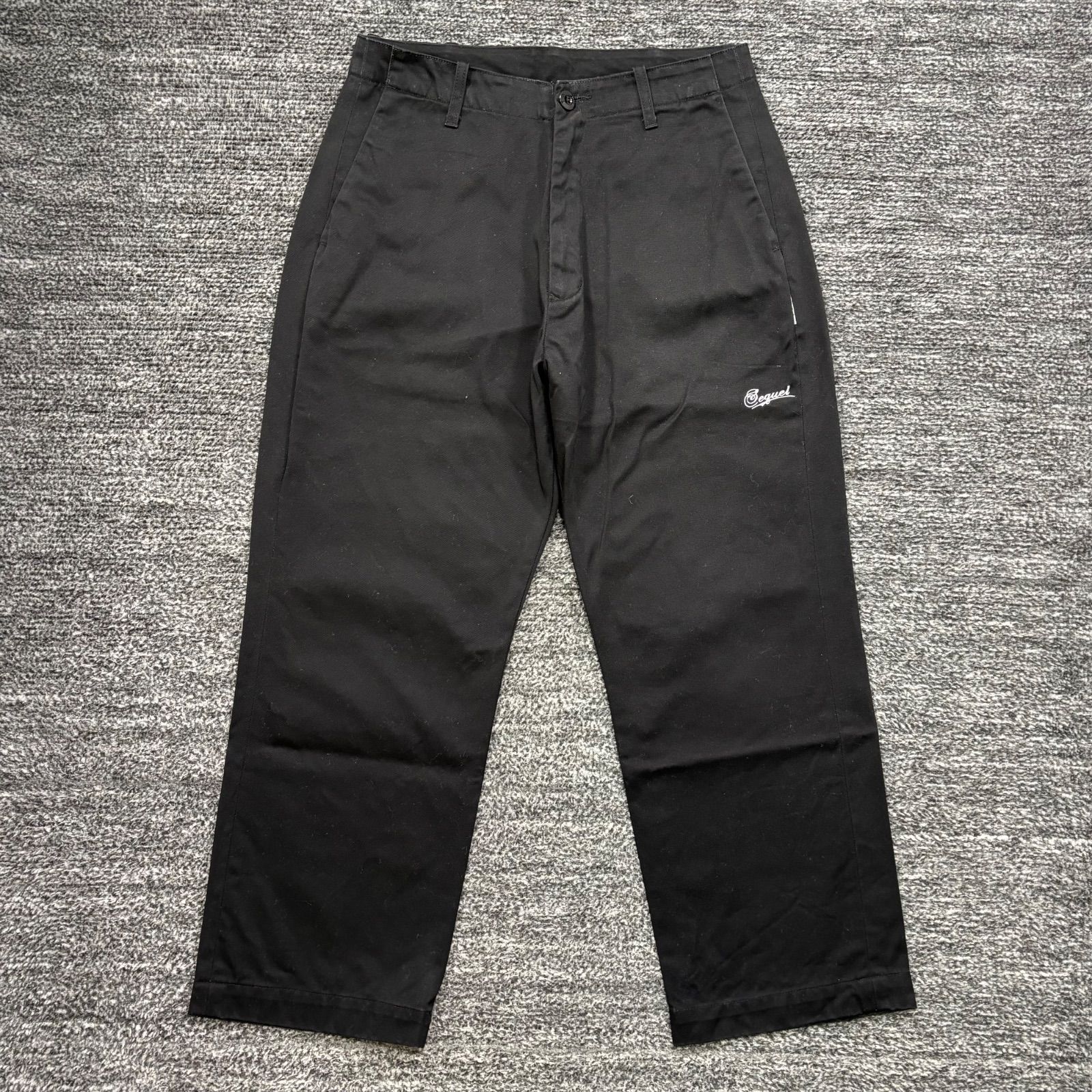 極美品 SEQUEL CHINO PANTS (TYPE-XF) BLACK S SQ-24SS-PT-06