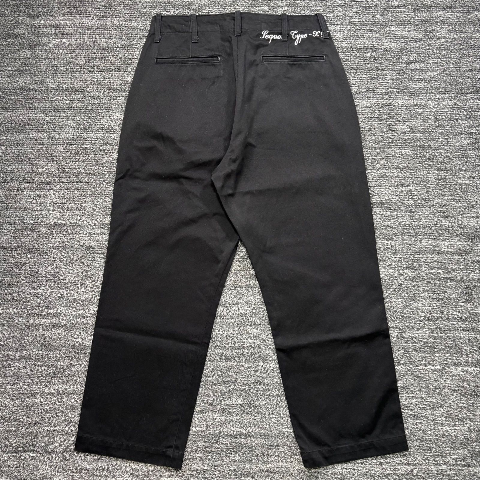 極美品 SEQUEL CHINO PANTS (TYPE-XF) BLACK S SQ-24SS-PT-06