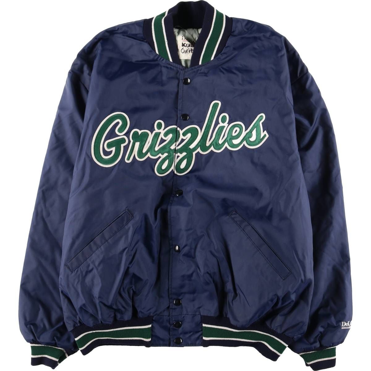 NBA Memphis Grizzlies スタジャン　　　　　【未使用タグ付】 古着 90年代 DeLONG NBA MEMPHIS GRIZZLIES メンフィス グリズリーズ
