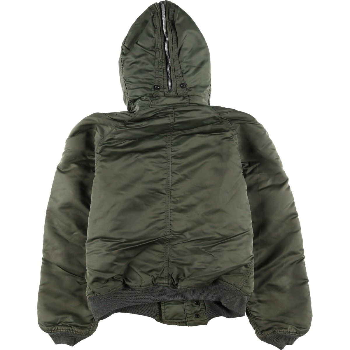 OLD 古着 フライトジャケット ダブルカラー カーキ 中綿 46 OLD 古着 フライトジャケット ダブルカラー カーキ 中綿 46 OLD 古着