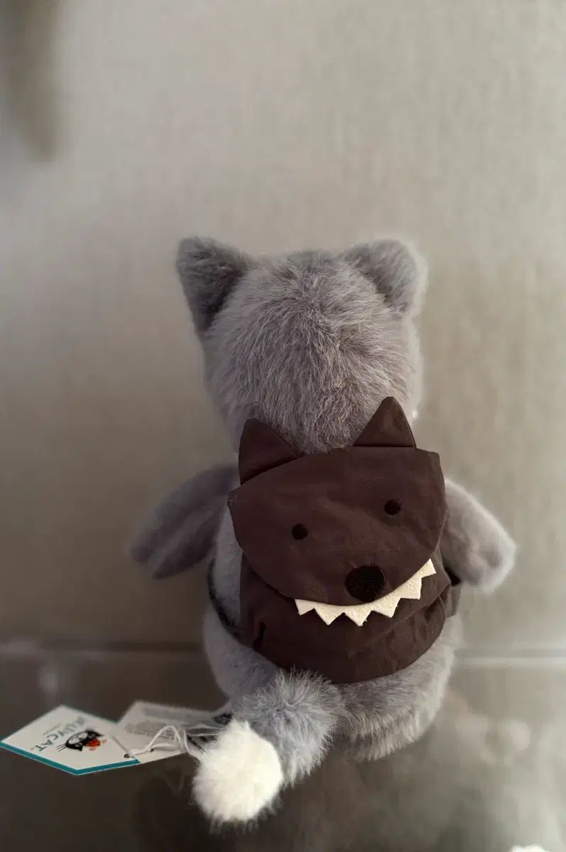 Jellycat 젤리캣 backpack wolf