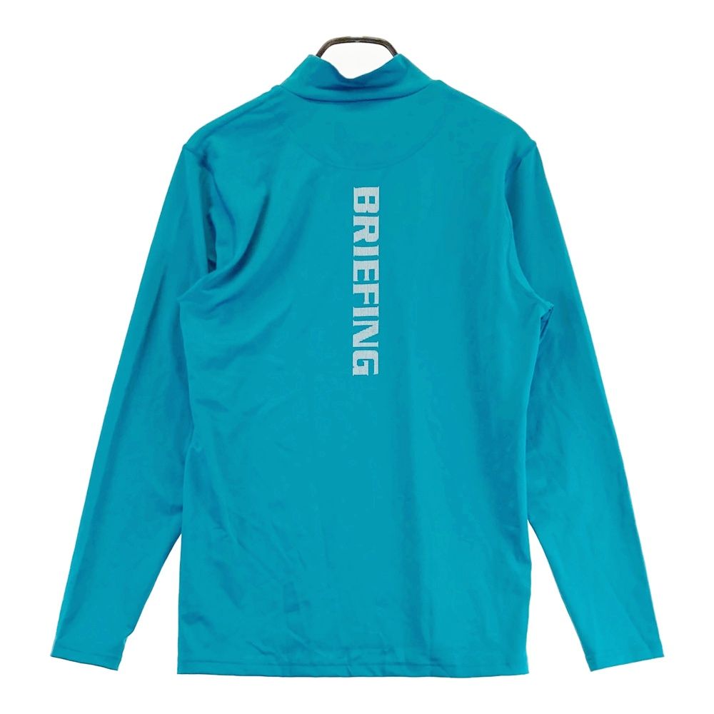 サイズ：M BRIEFING GOLF ブリーフィング 長袖モックネックTシャツ
