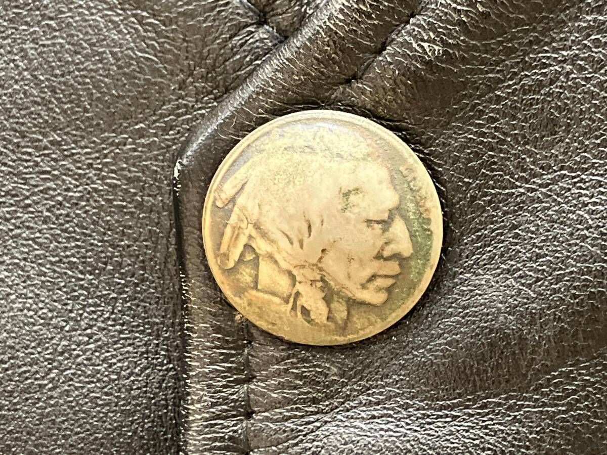 HORN WORKS ホーンワークス レザーコンチョベスト レザーベスト サイズ