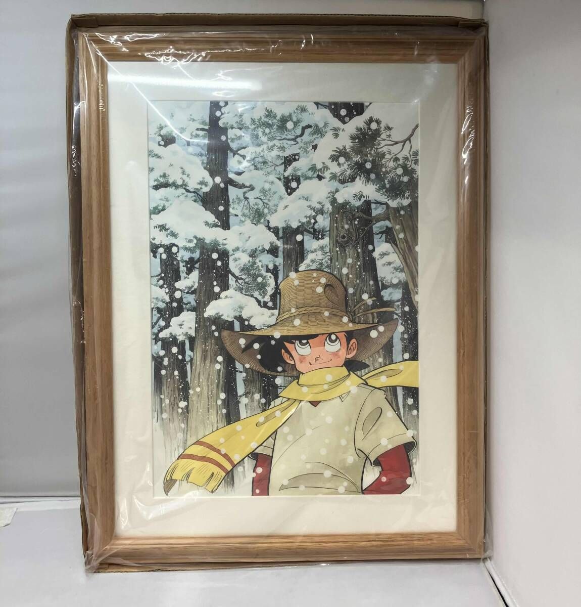 講談社／釣りキチ三平 2003・春夏秋冬 額装ポスター／【未開封