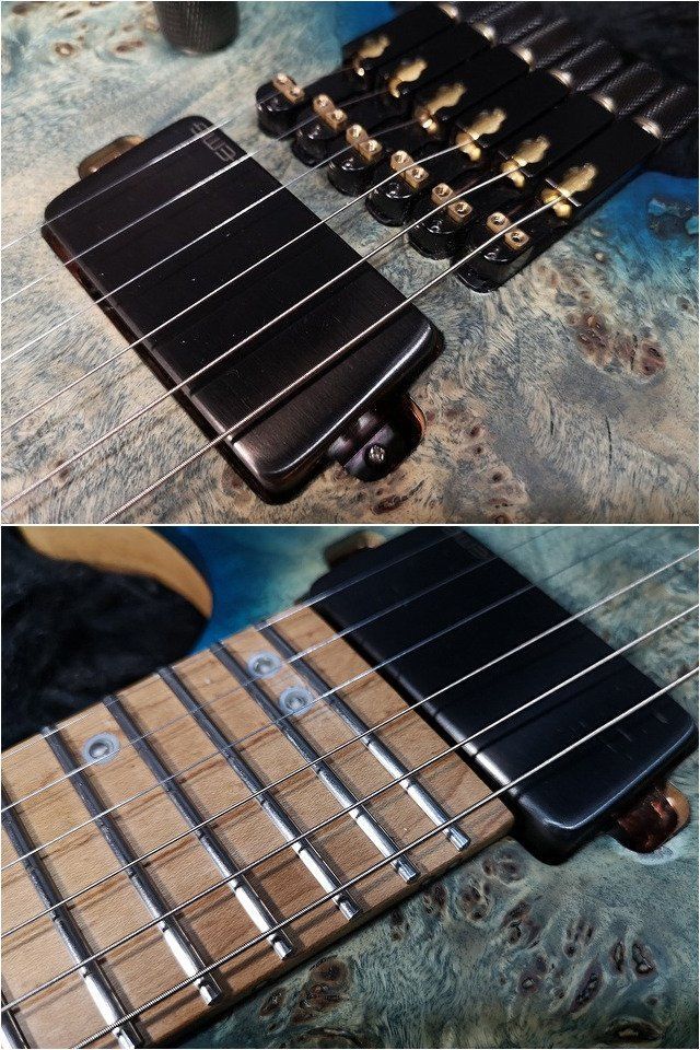 ☆冬の感謝祭☆彡☆EMG-60＆81搭載☆NK Headless Guitars See-through
