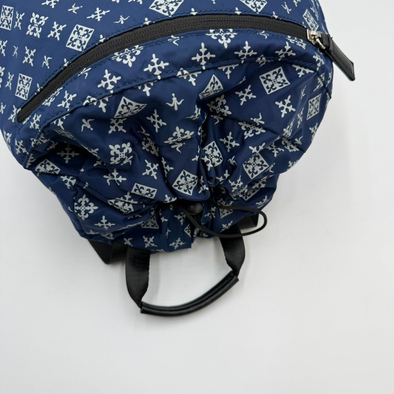 russet ラシット 総柄 リュック ネイビー 巾着式 バックパック - メルカリ