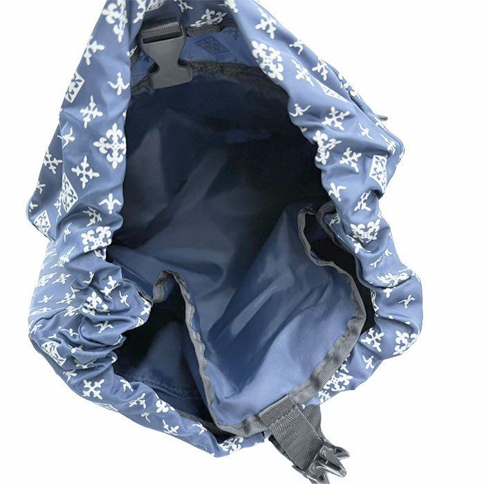 russet ラシット 総柄 リュック ネイビー 巾着式 バックパック - メルカリ