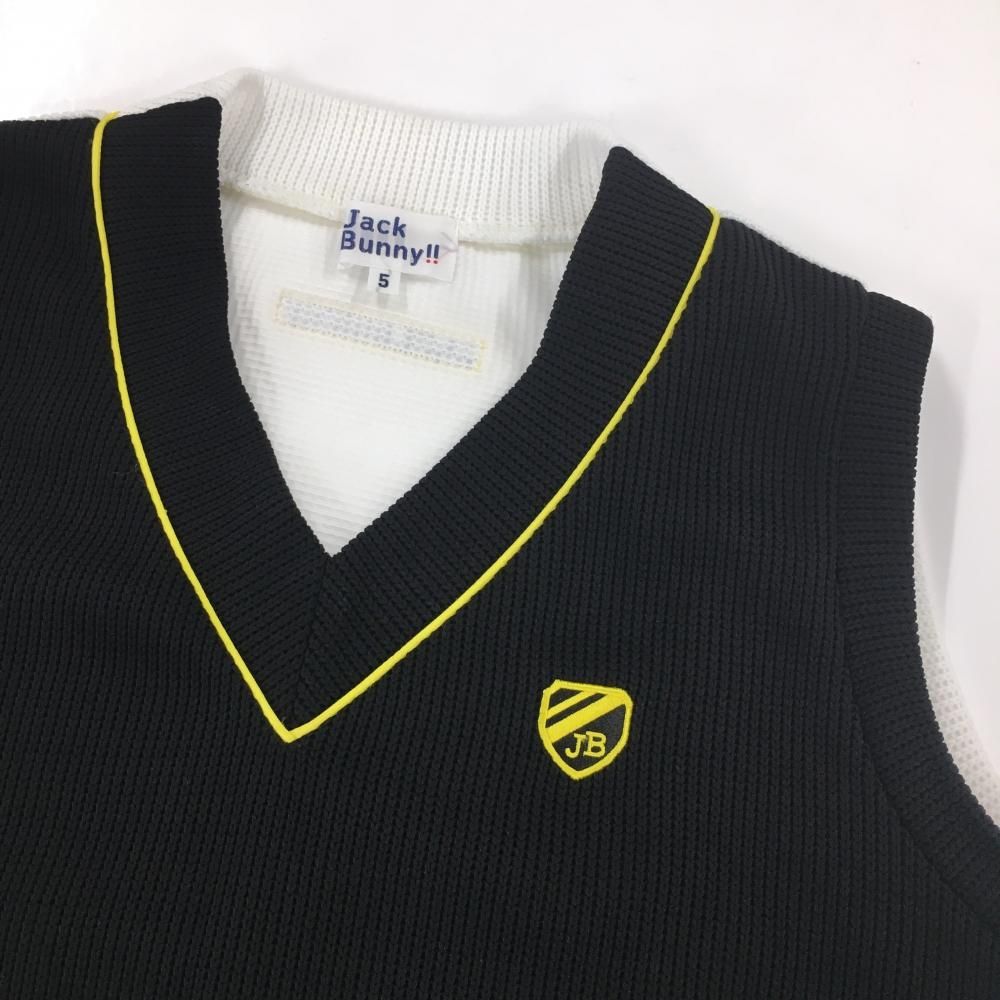 【超美品】ジャックバニー ニットベスト 黒×イエロー ネックライン  メンズ 5(L) ゴルフウェア Jack Bunny ジャックバニー ゴルフウェア メンズ」の人気商品一覧・価格比較