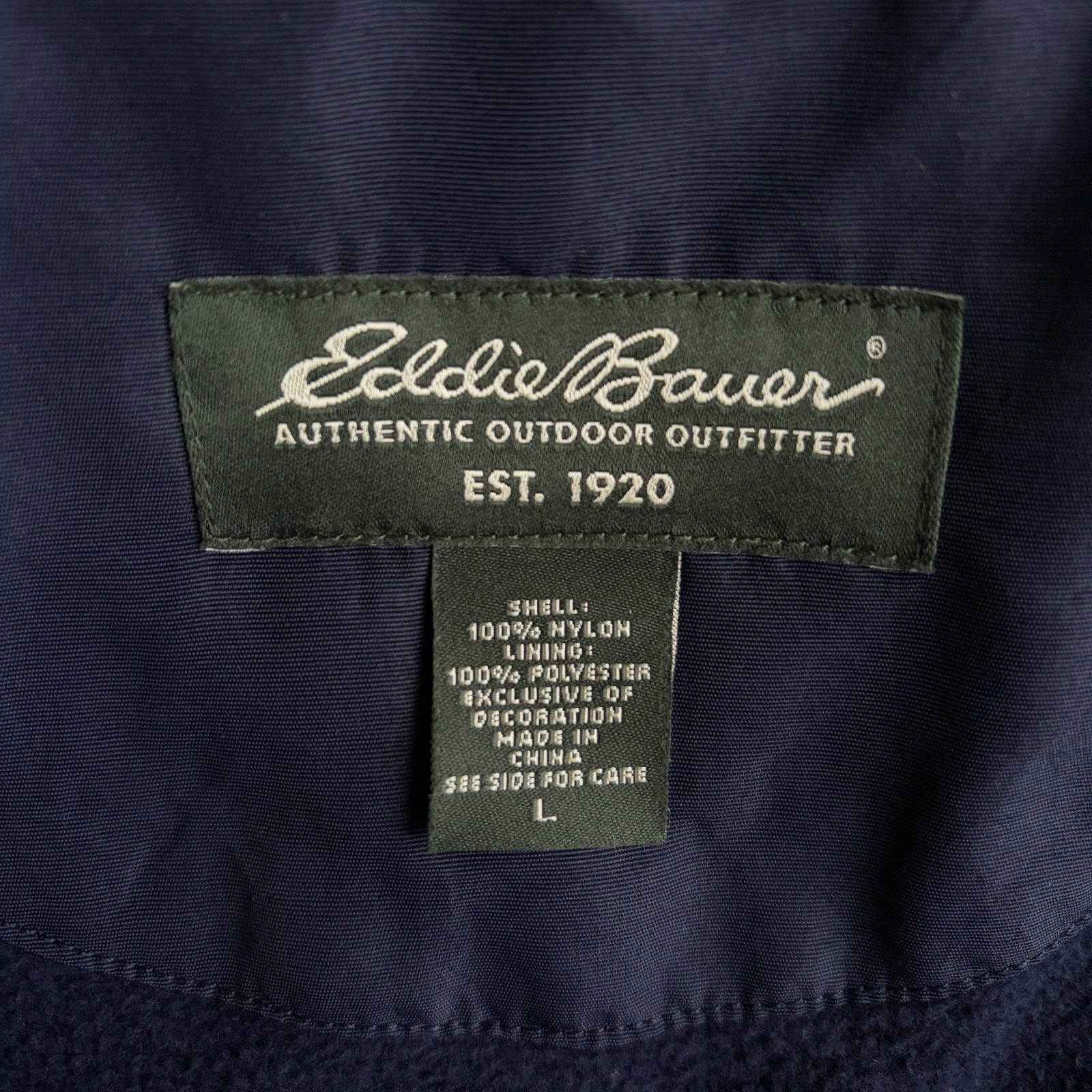 00s/Eddie Bauer/エディーバウアー/シェルドジャケット/裏フリース