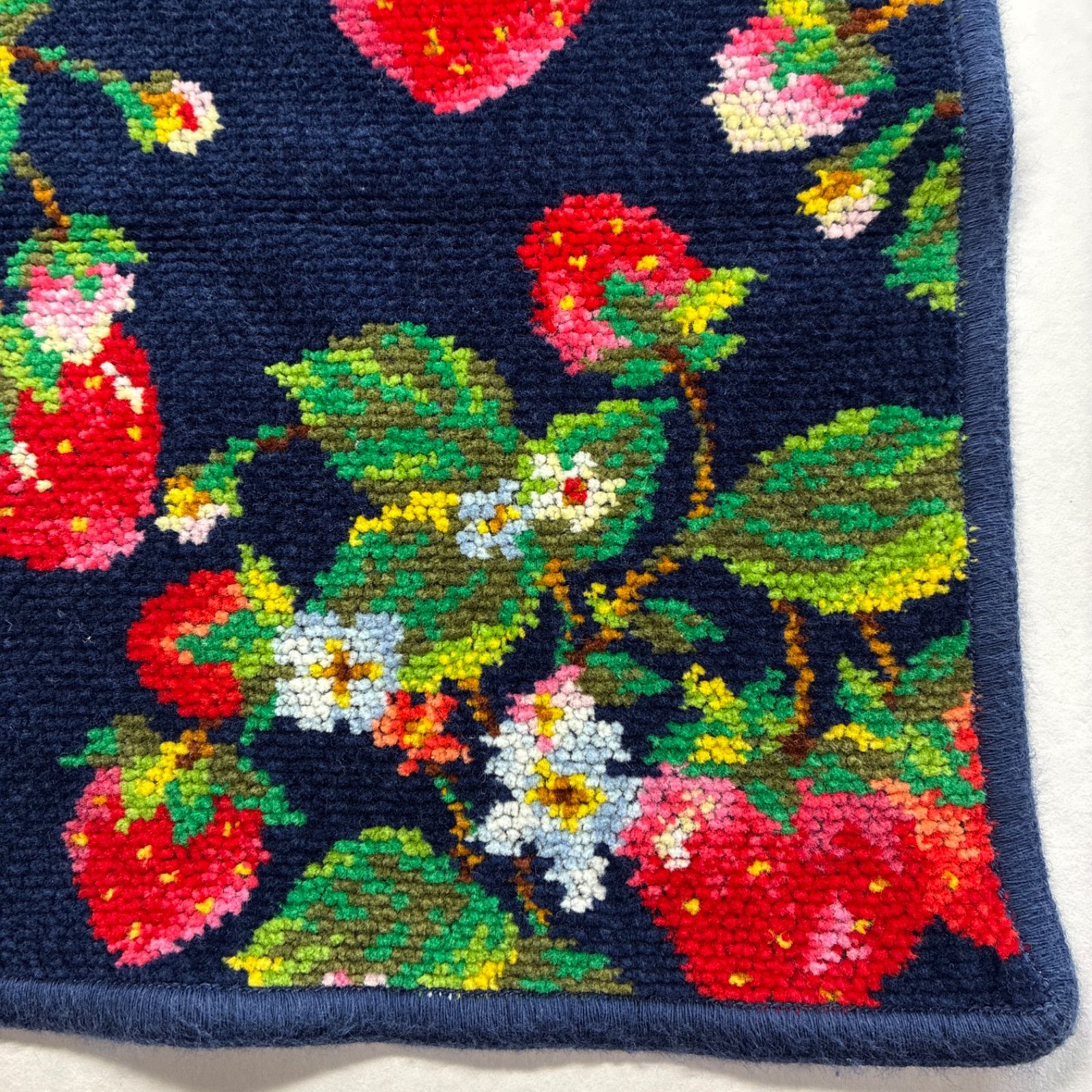 FEILER/フェイラー/ハンカチ/ストロベリーフィールド/いちご/ネイビー